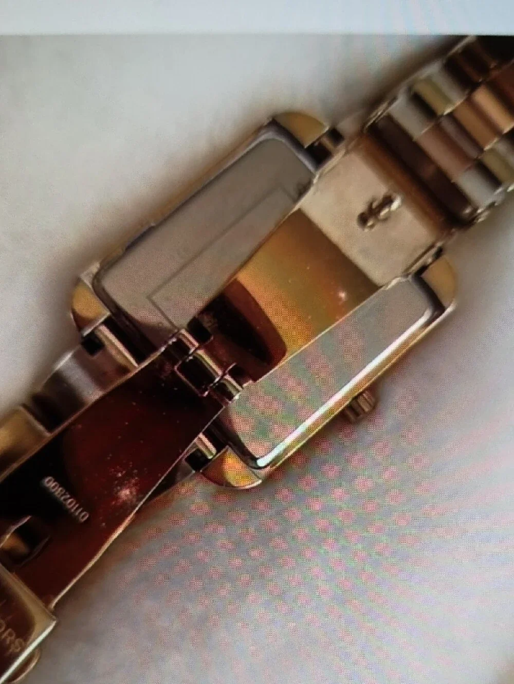 Michael Kors Rose Gold Square Bracelet Watch